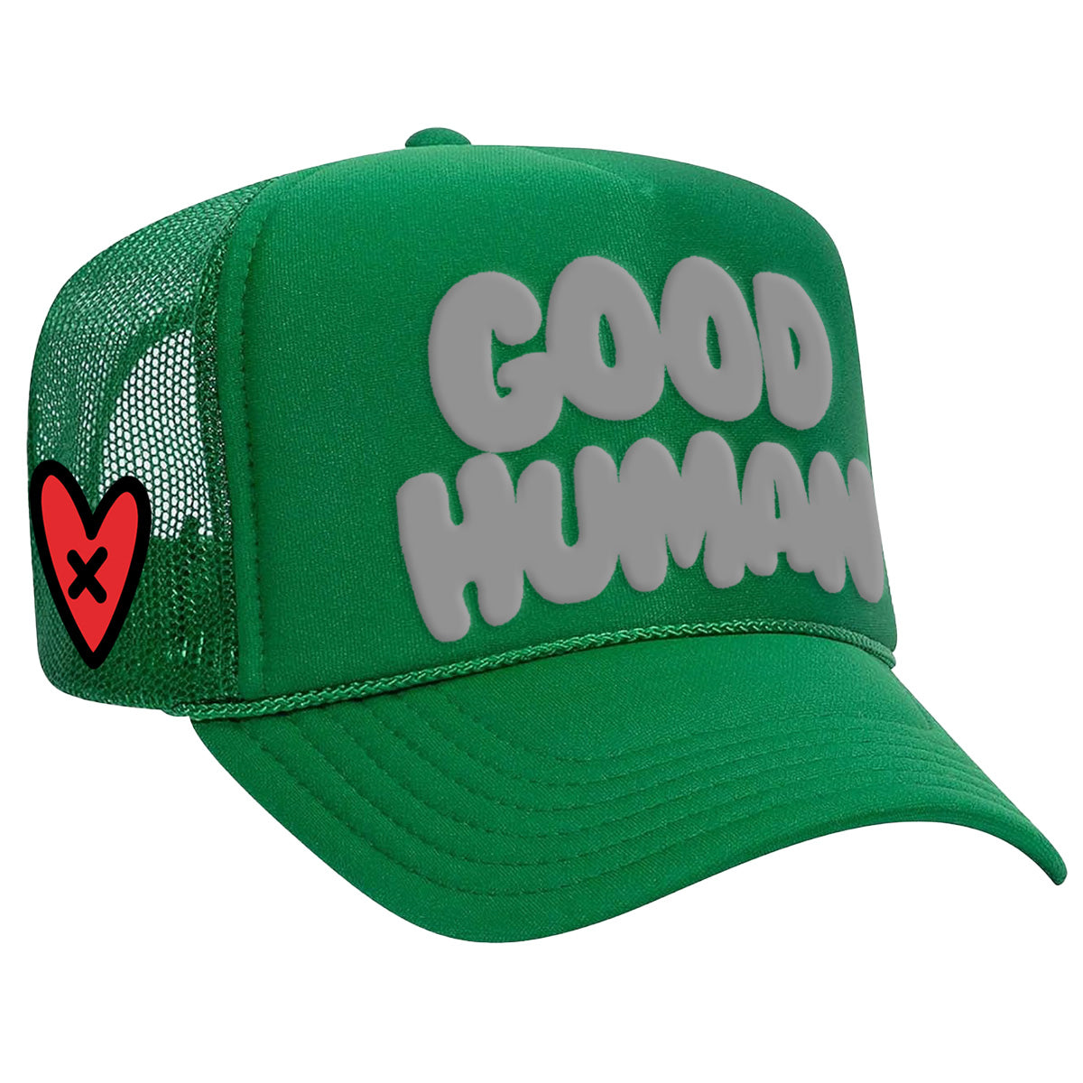 GO BIRDS!! GOOD HUMAN Trucker (Green)
