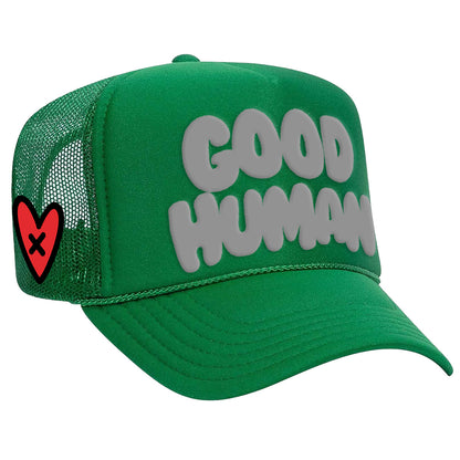 GO BIRDS!! GOOD HUMAN Trucker (Green)
