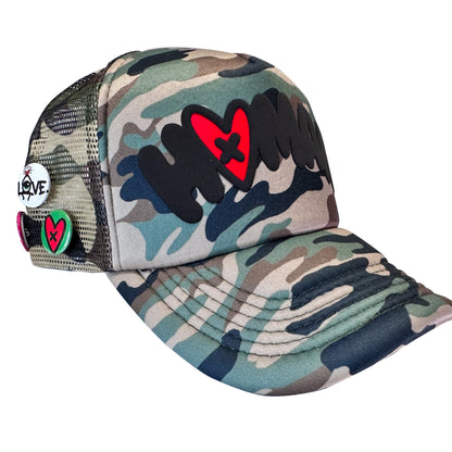 Loveville “HUMAN” Trucker Hat – Camo