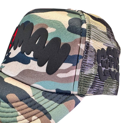 Loveville “HUMAN” Trucker Hat – Camo