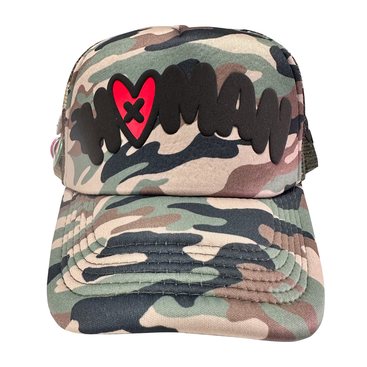 Loveville “HUMAN” Trucker Hat – Camo