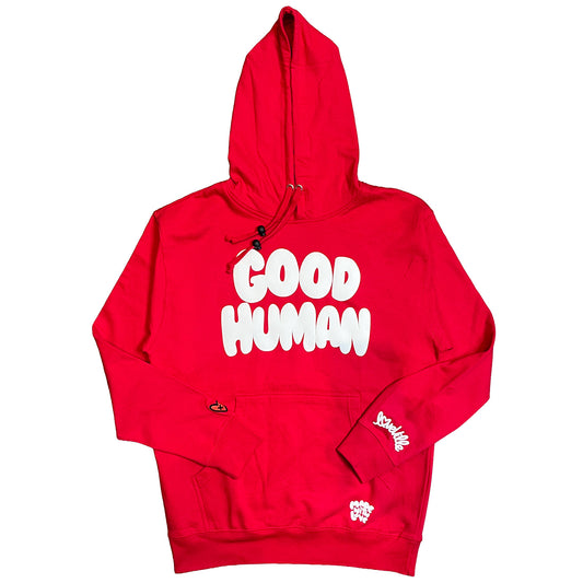 Loveville “Good Human” Hoodie (Red Edition)